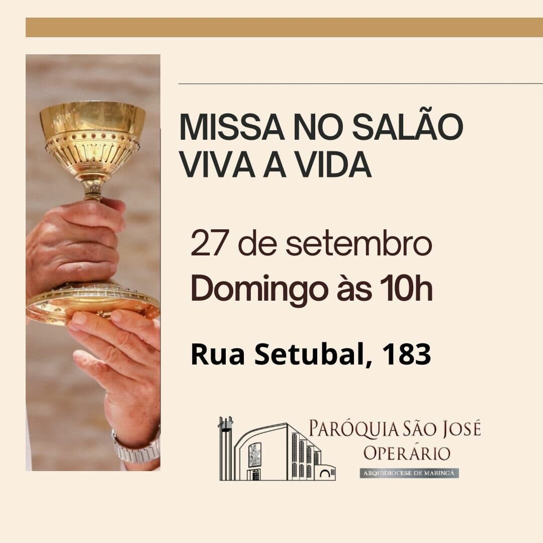 Missa no salão viva a vida