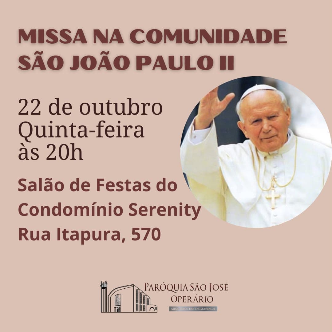 Missa na Comunidade São João Paulo II